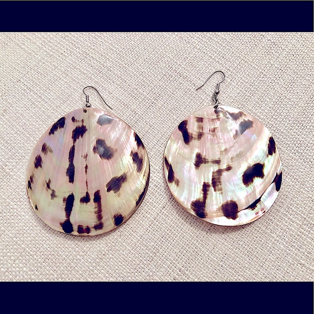 Gorgeous Iridescent Shell Earrings!